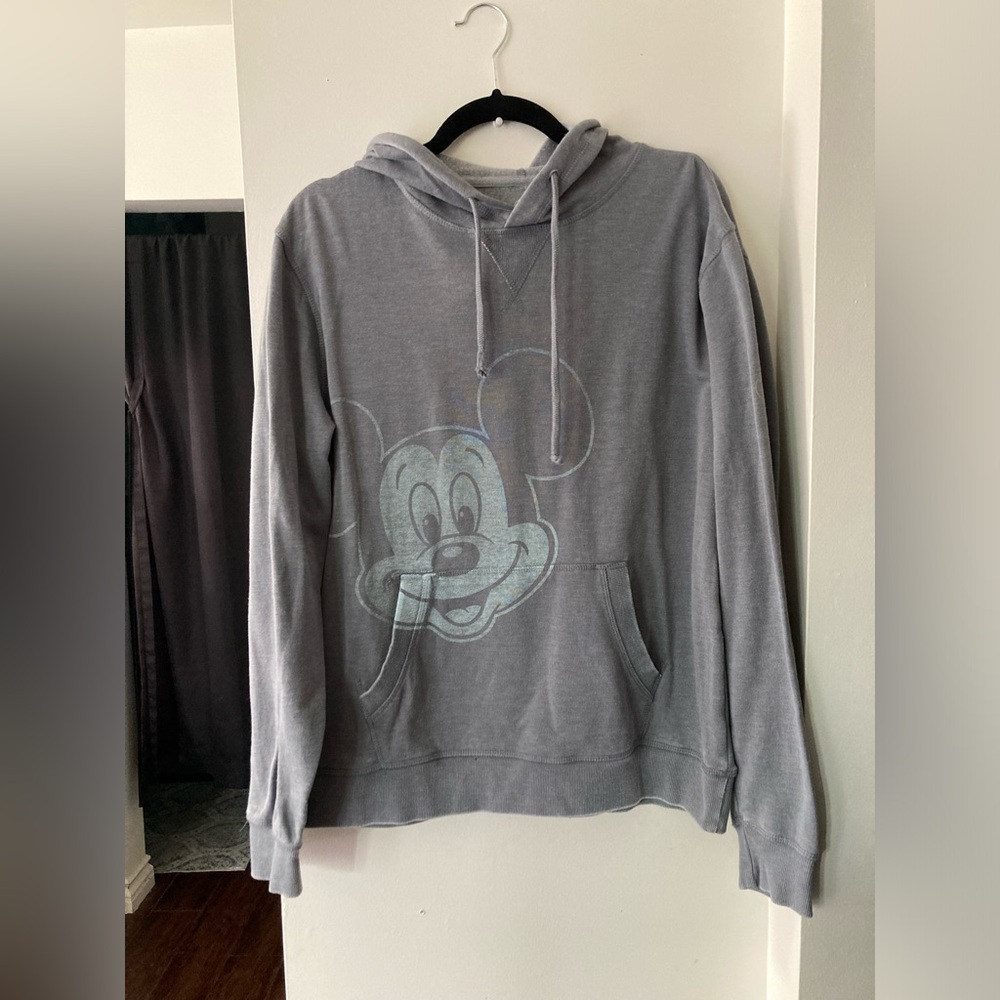 Gray theme park hoodie